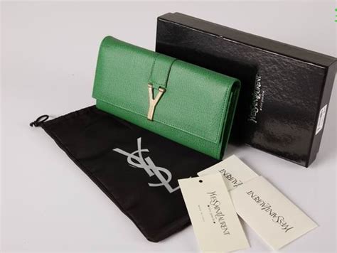 ysl clutch green|YSL clutch on sale.